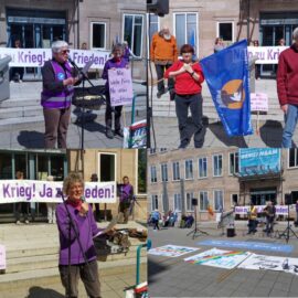 Ostermarsch am Rosa-Luxemburg-Platz